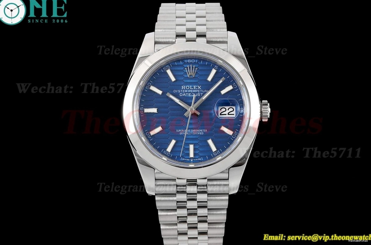 41mm SS Blue 904L VR3235 Stk Datejust King 126300 Jubilee SS 0412